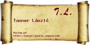 Tasner László névjegykártya