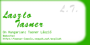 laszlo tasner business card
